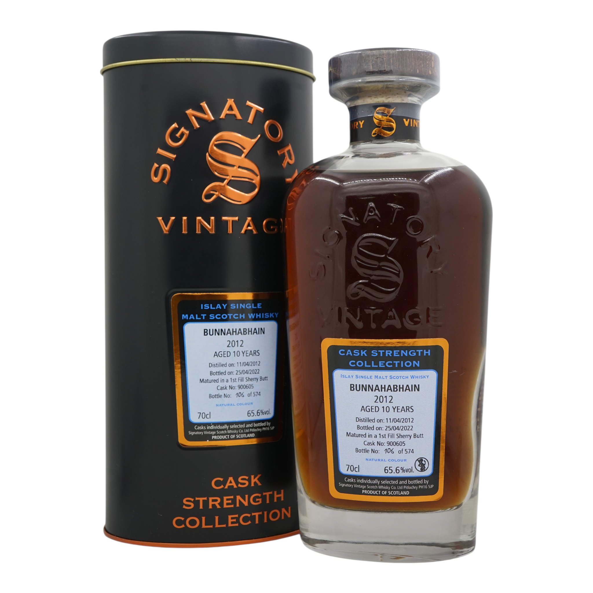 Bunnahabhain 2012/2022 10 Year Old Cask Strength Collection Signatory Vintage #900605