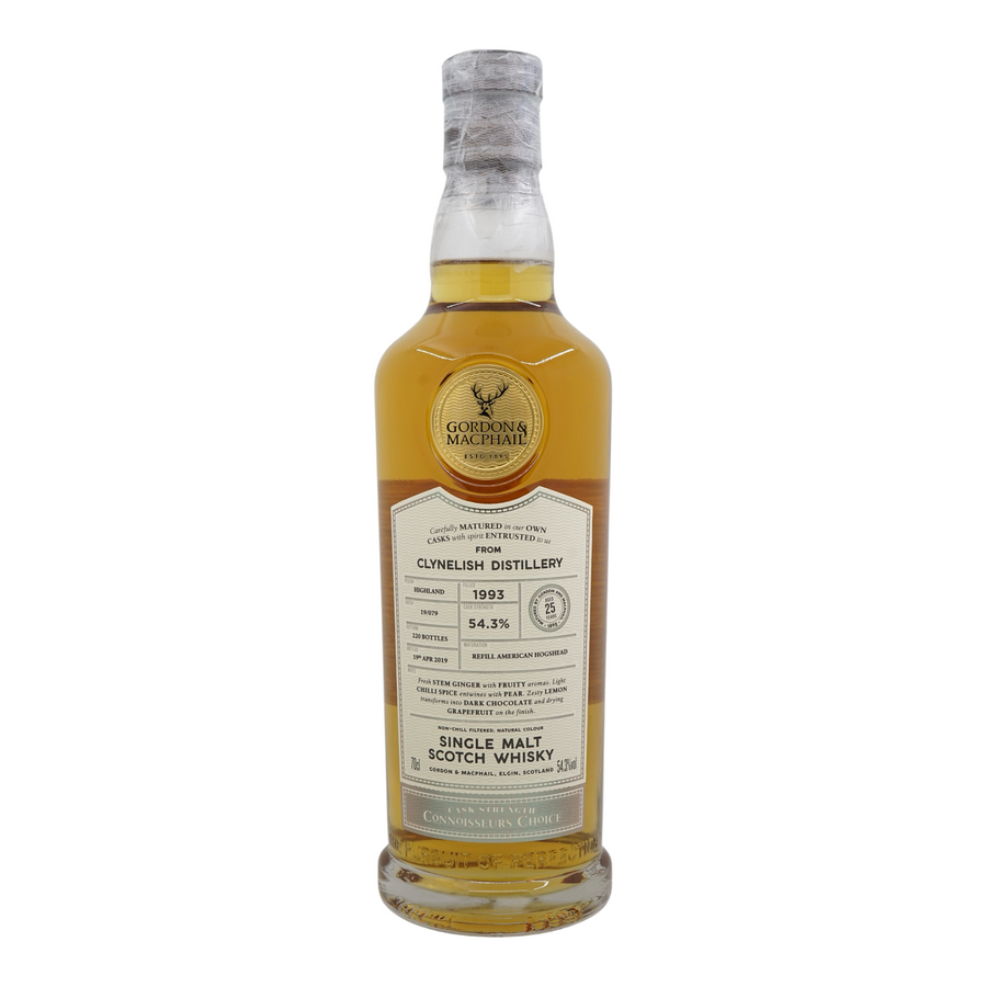 Clynelish 1993/2019 25 Year Old Connoisseurs Choice - Cask Strength Gordon & MacPhail Batch 19/079