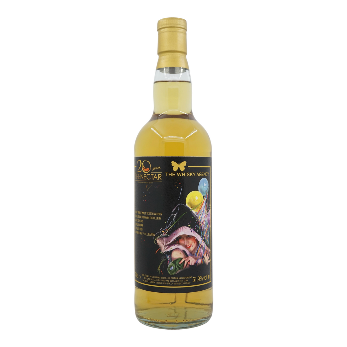 Bowmore 2006/2026 20 Year Old The Whisky Agency Joint Bottling with The Nectar