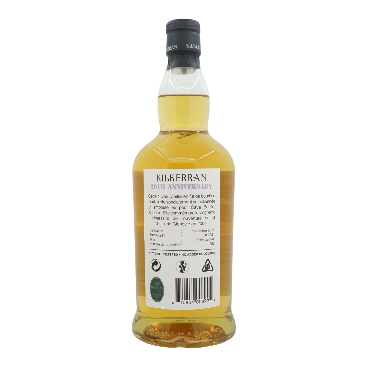 Kilkerran 2015/2024 8 Year Old Single Cask 20th Anniversary Bottled for
Cava Benito 57.9%