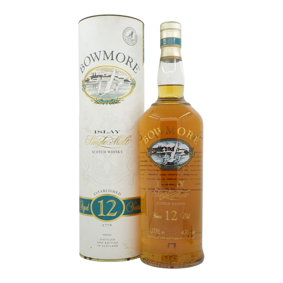 Bowmore 12 Year Old Glass Printed Label 1L