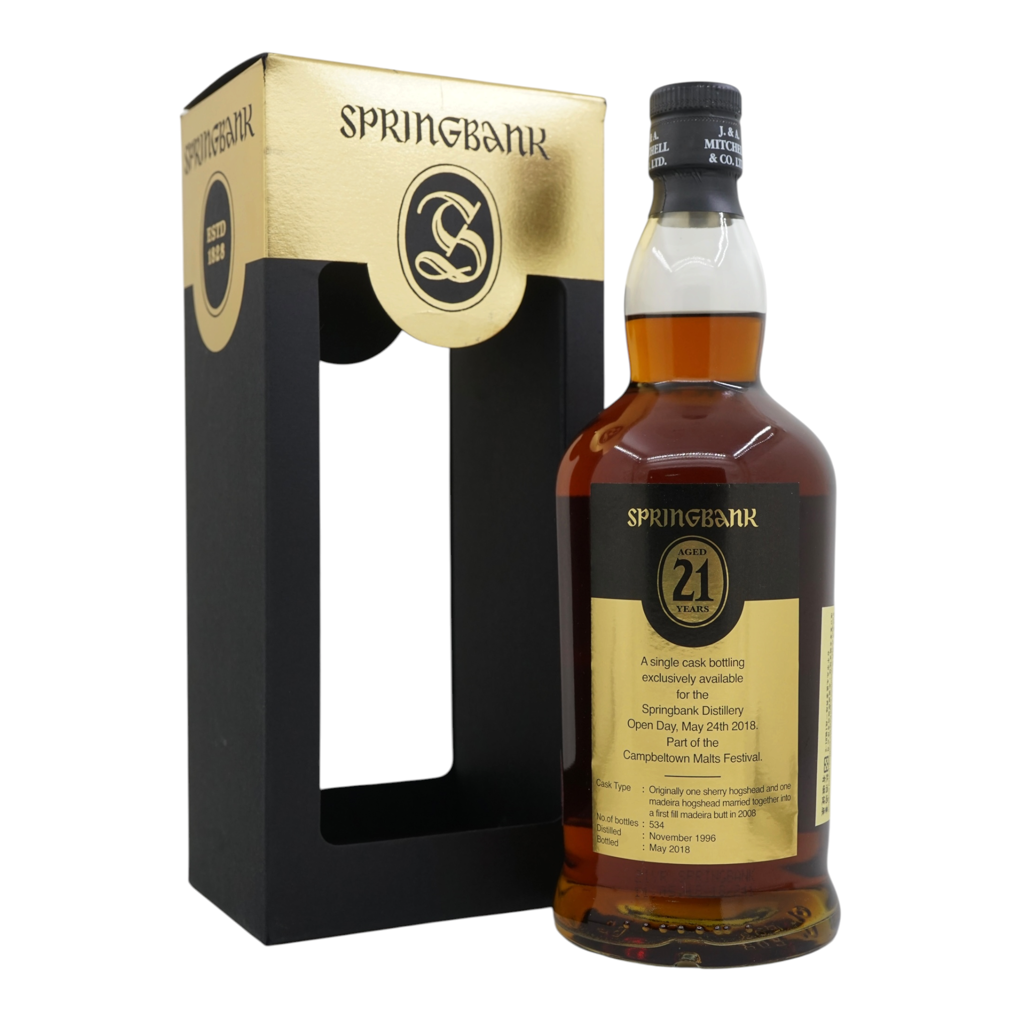 Springbank 21 Year Old Single Cask Open Day 2018