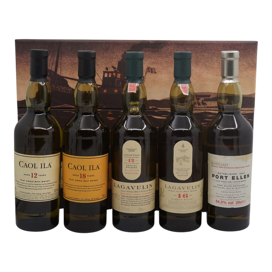 The Classic Islay Collection (Caol Ila 12YO, Caol Ila 18YO, Lagavulin 12YO Special Release, Lagavulin 16YO, Port Ellen 6th release 27YO)