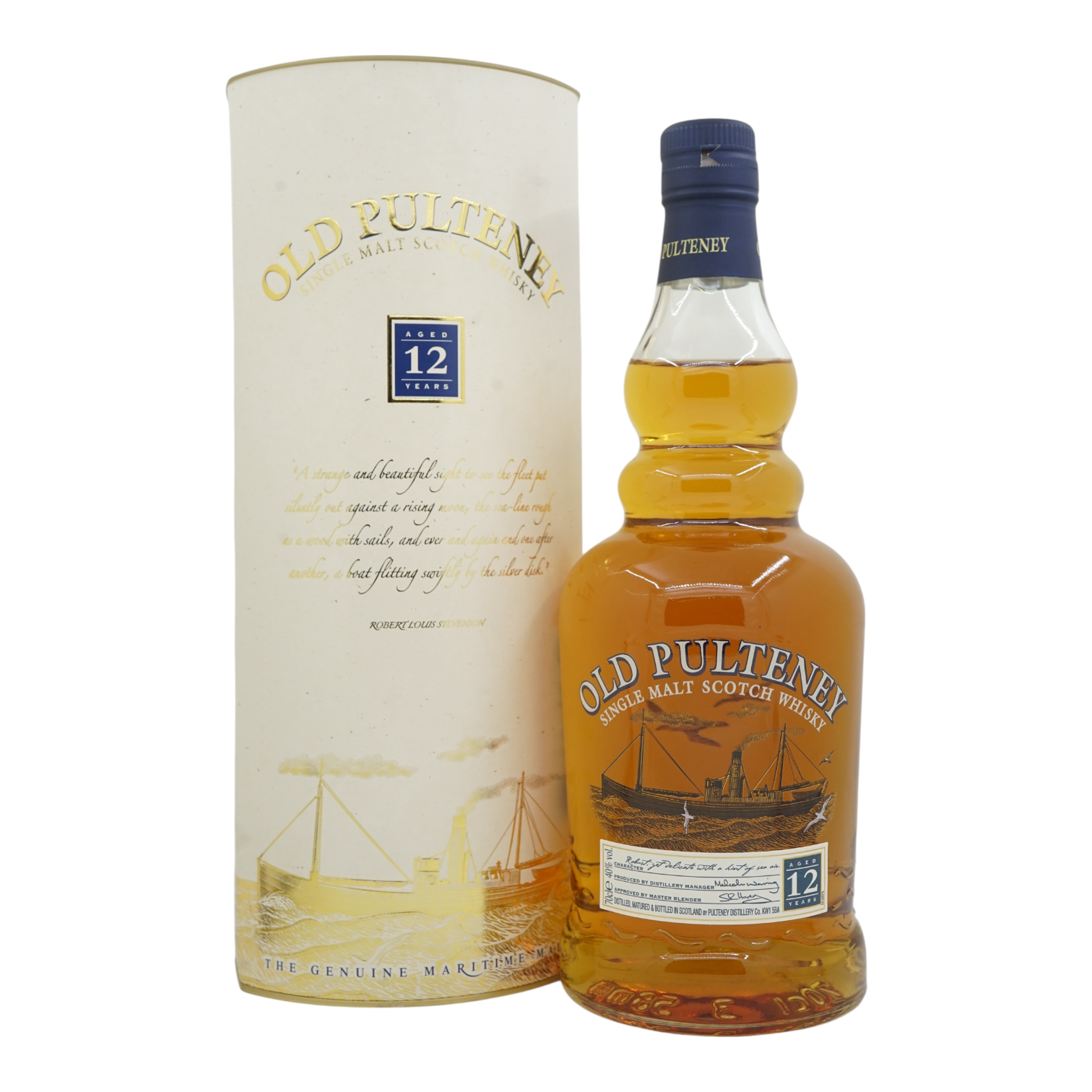 Old Pulteney 12 Year Old Pre-2012 (glass label with square age state)