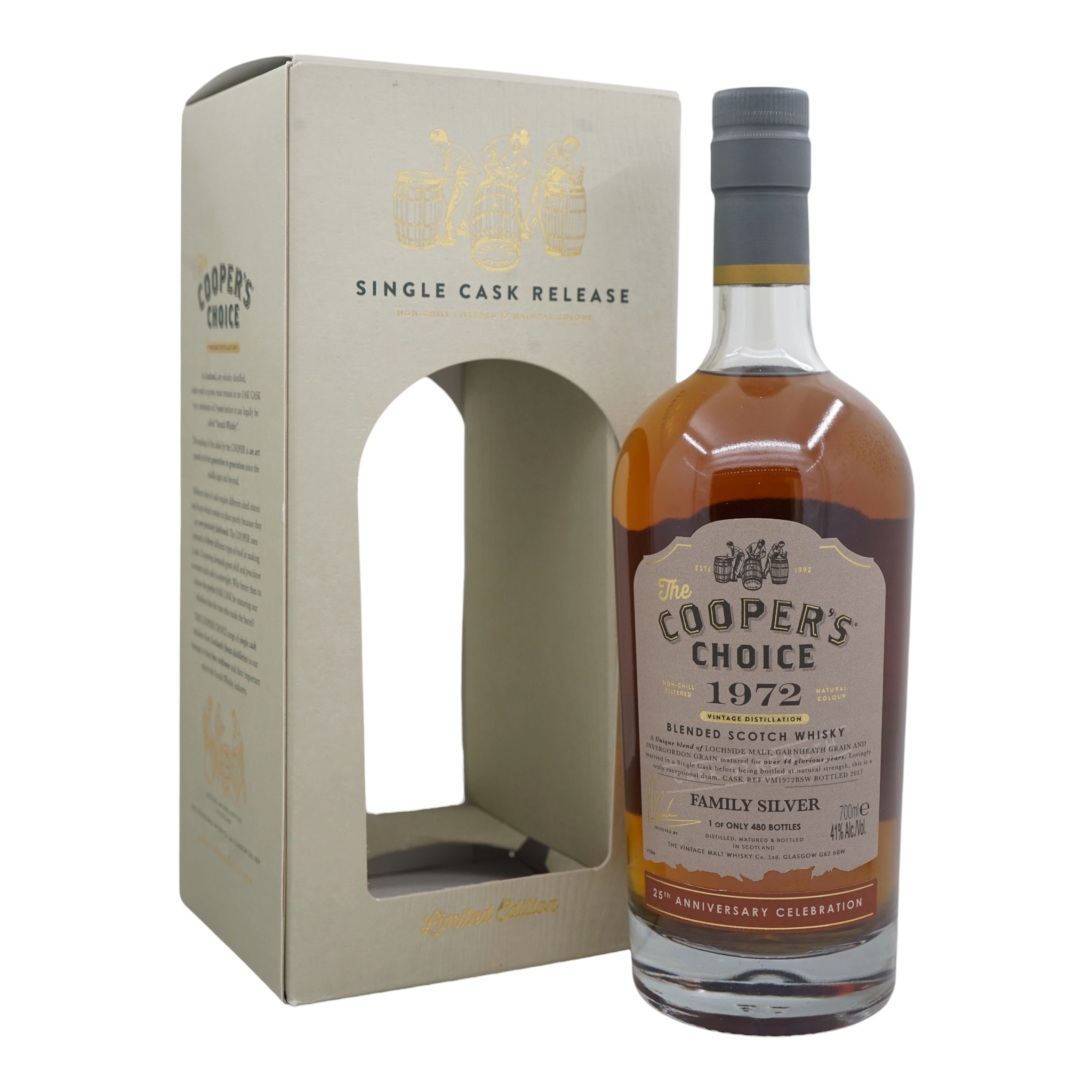 Blended Malt Scotch Whisky 1972 The Cooper's Choice - Family Silver #VM1972BSW