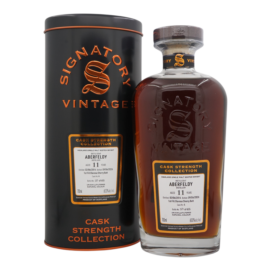 Aberfeldy 2014/2026 11 Year Old Cask Strength Collection Signatory Vintage #4