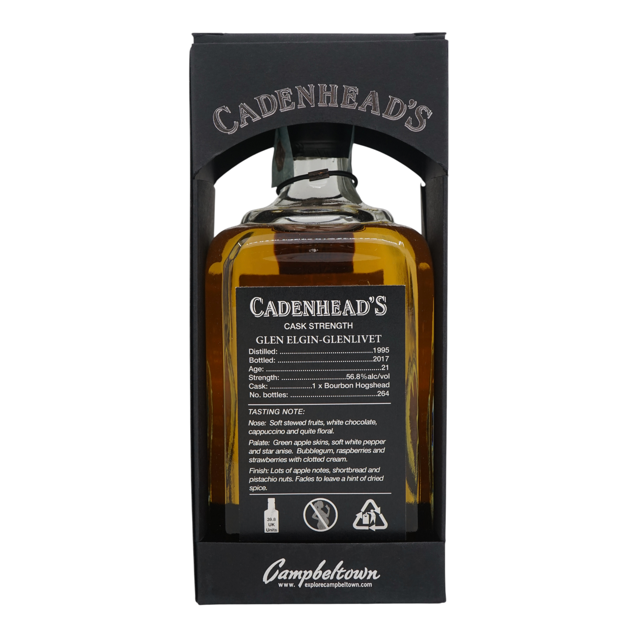 Glen Elgin 1995/2017 21 Year Old Single Cask Cadenhead's 56.8%