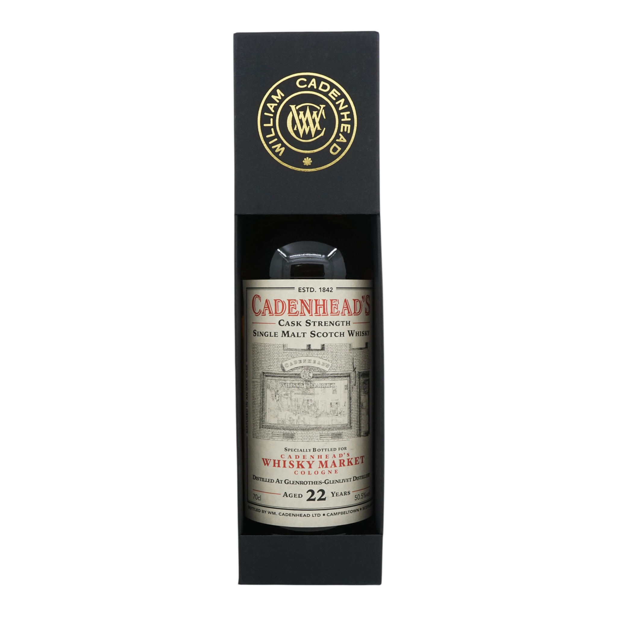 Glenrothes 1996/2018 22 Year Old Cadenhead's Whisky Market Cologne 50.5%