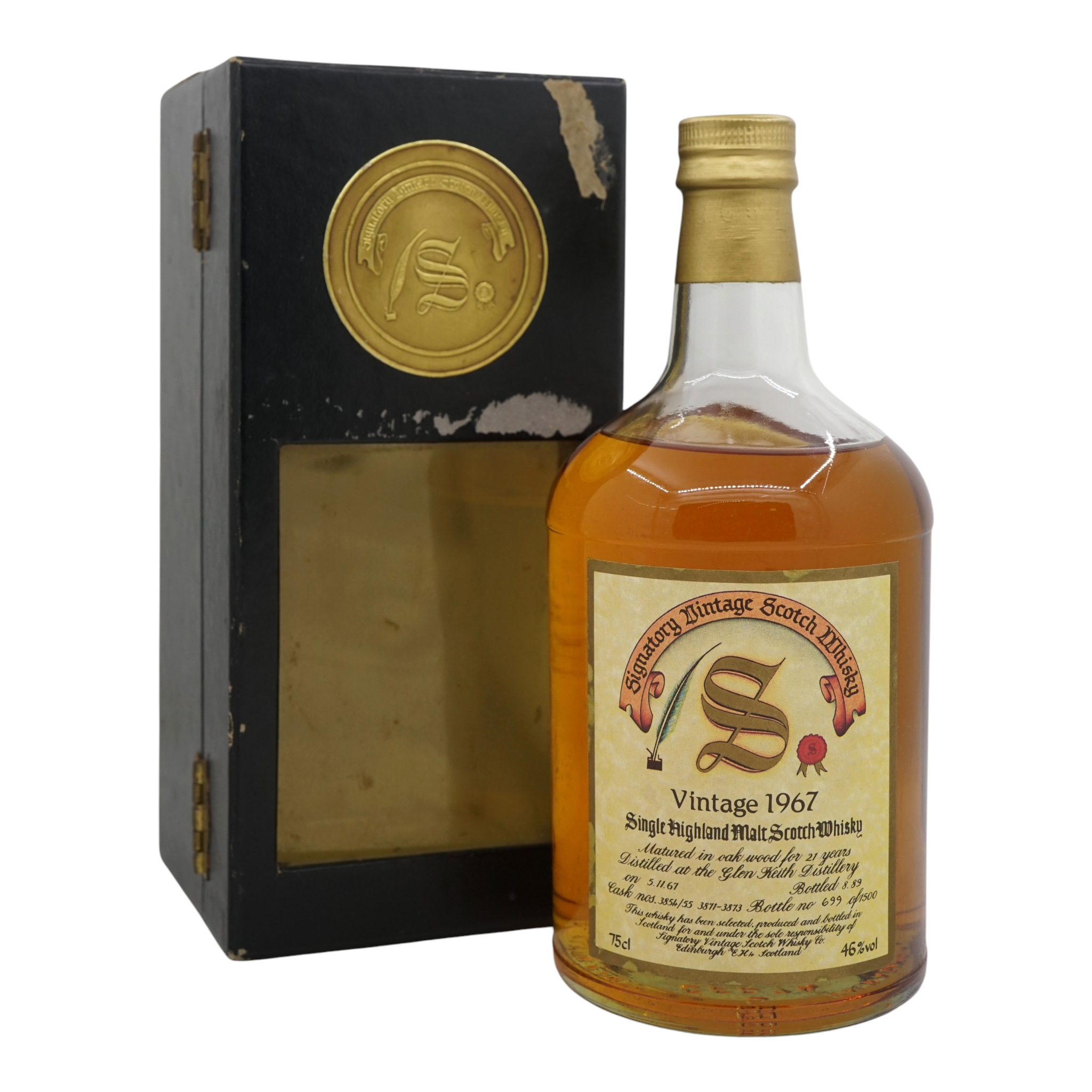 Glen Keith 1967/1989 21 Year Old Vintage Collection - Dumpy Signatory Vintage #3854 +55 + 71-73
