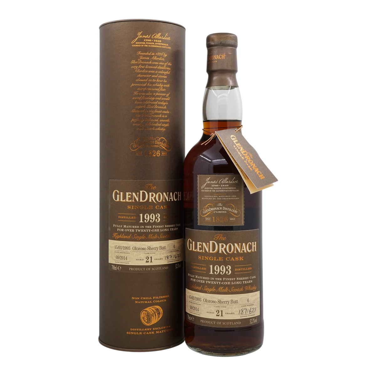 Glendronach 1993/2014 21 Year Old Oloroso Sherry Butt #6