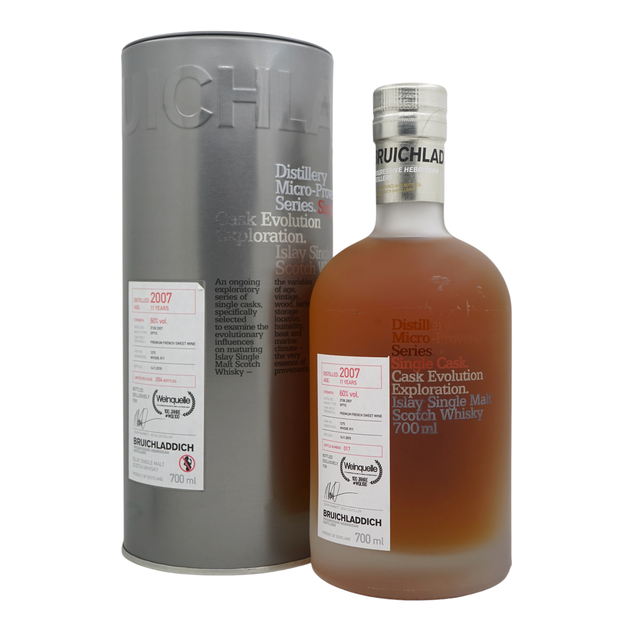 Bruichladdich 2007/2019 11 Year Old Micro-Provenance Series #1275