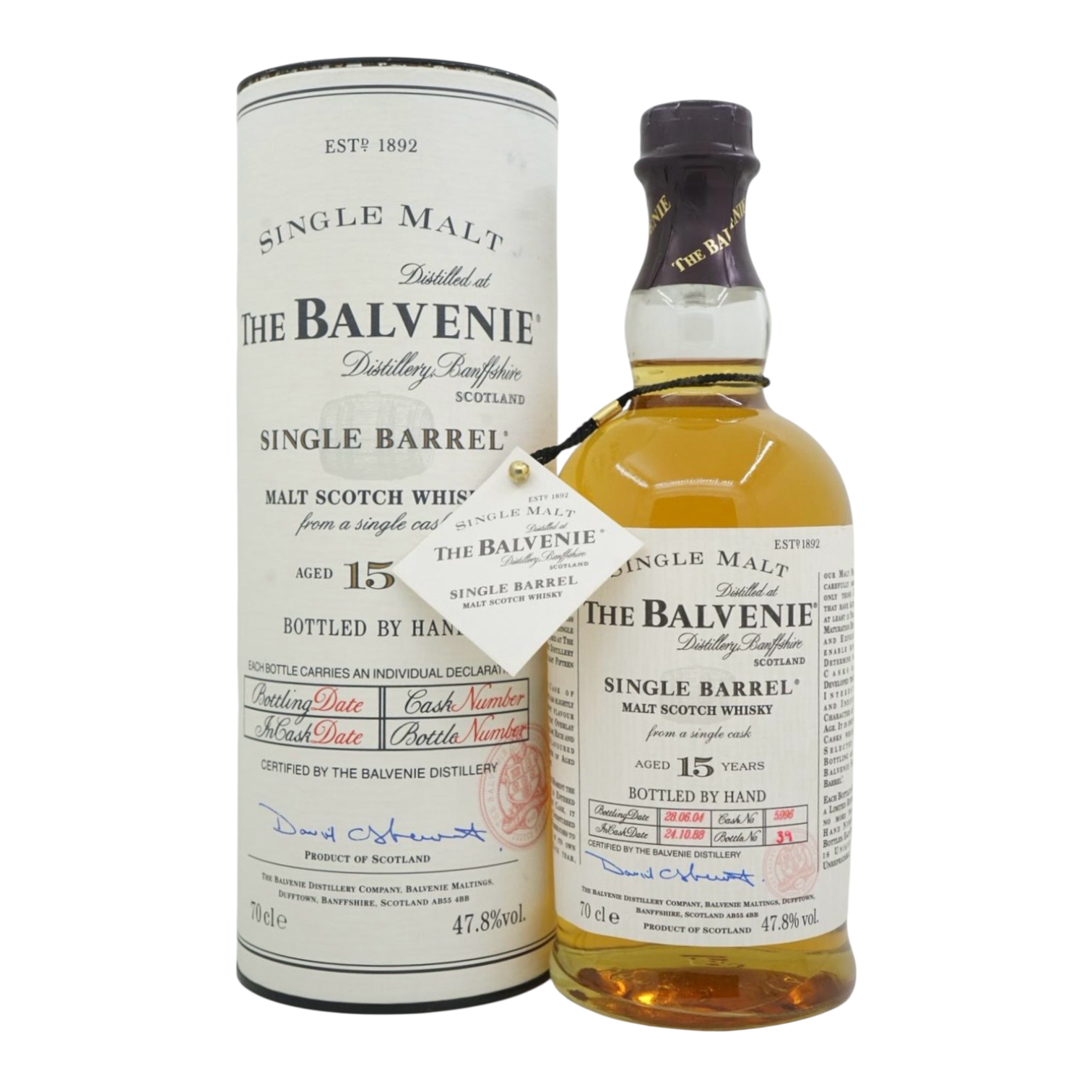 Balvenie 15 Year Old Single Barrel #5996