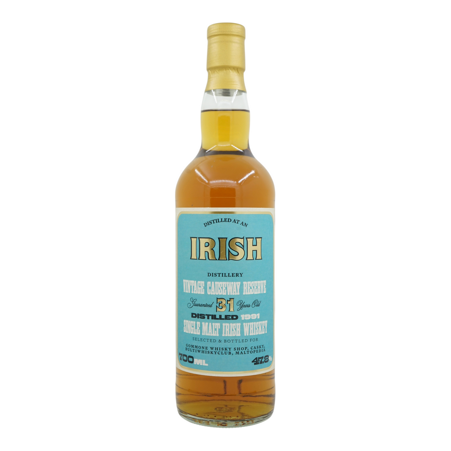 Irish Single Malt 1991 31 Year Old Vintage Causeway Reserve - Casky,Bultiwhiskyclub,Maltopedia & Gommone Whisky Shop 47.8%
