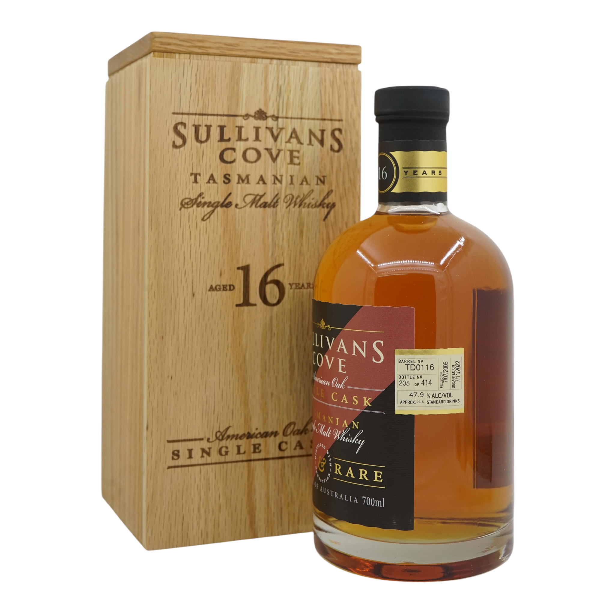 Sullivans Cove 2006/2022 16 Year Old Old & Rare TD0116