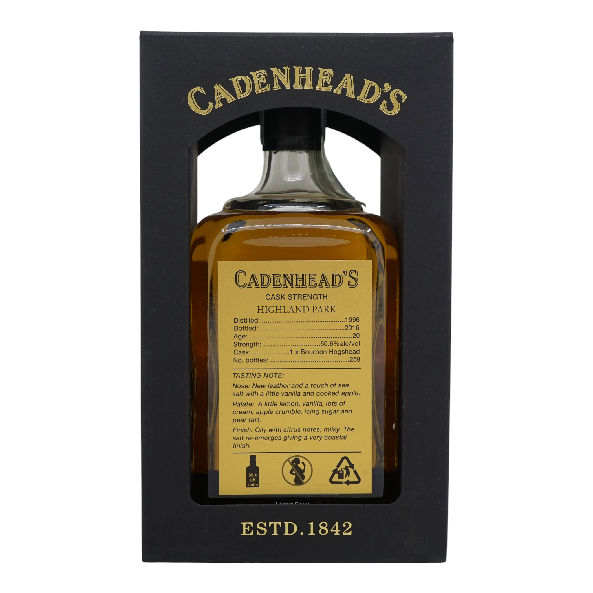 Highland Park 1996/2016 20 Year Old Single Cask Cadenhead's 50.6%