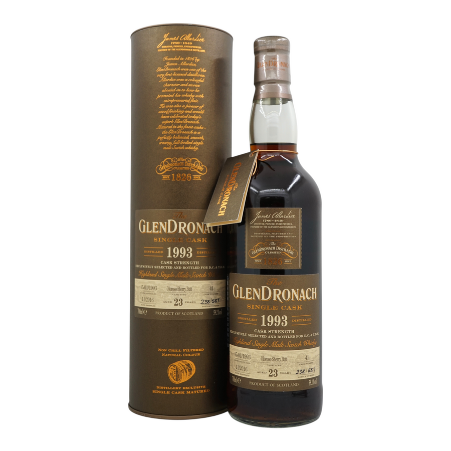 Glendronach 1993/2016 23 Year Old Oloroso Sherry Butt #41