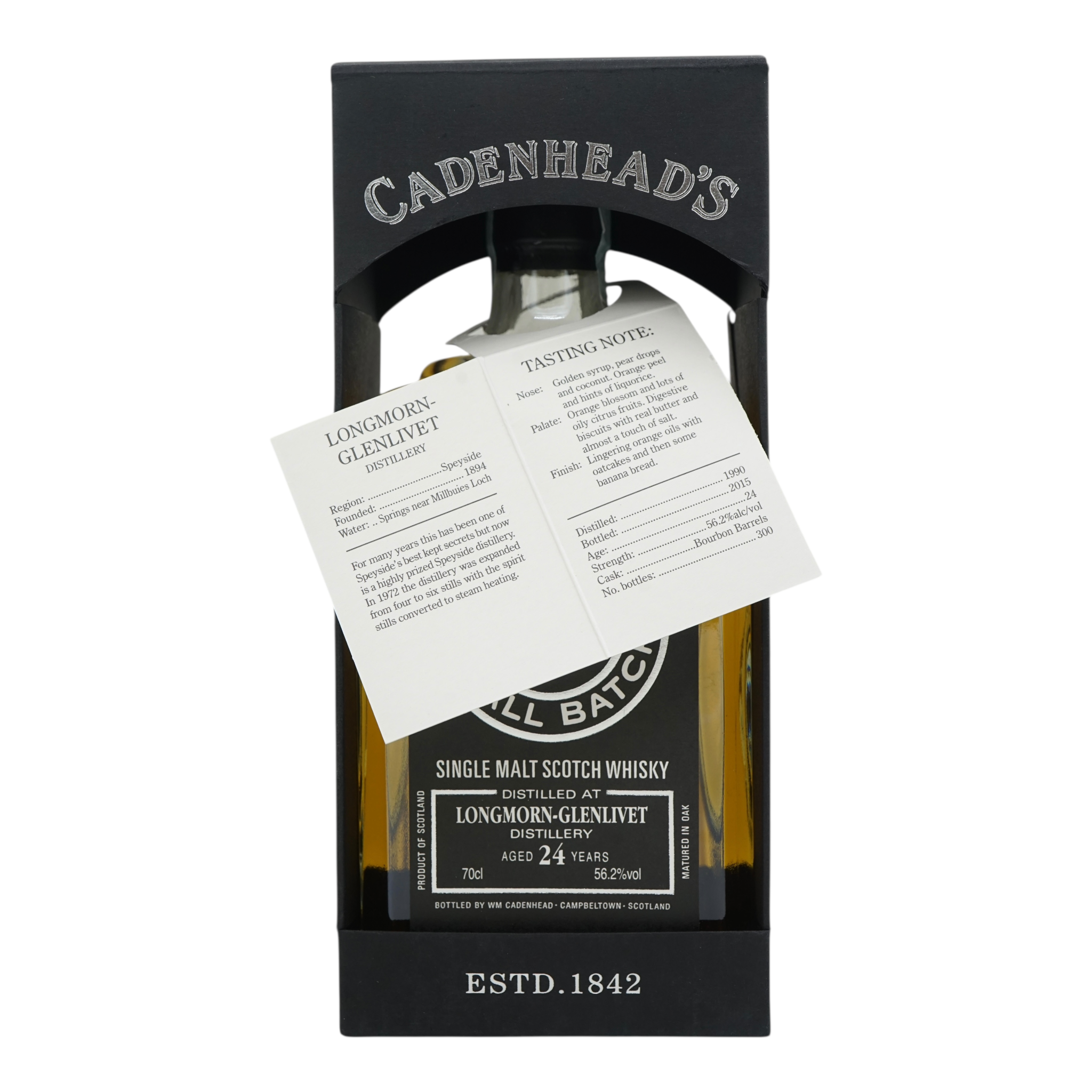Longmorn 1990/2015 24 Year Old Small Batch Cadenhead's 56.2%