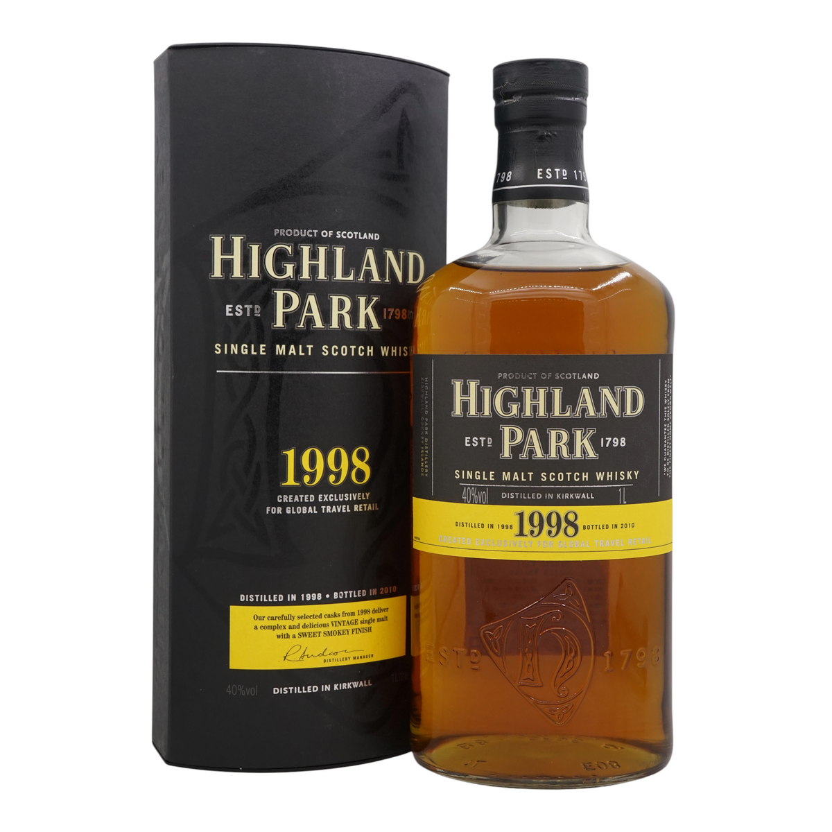 Highland Park 1998 for Global Travel Retail 1L