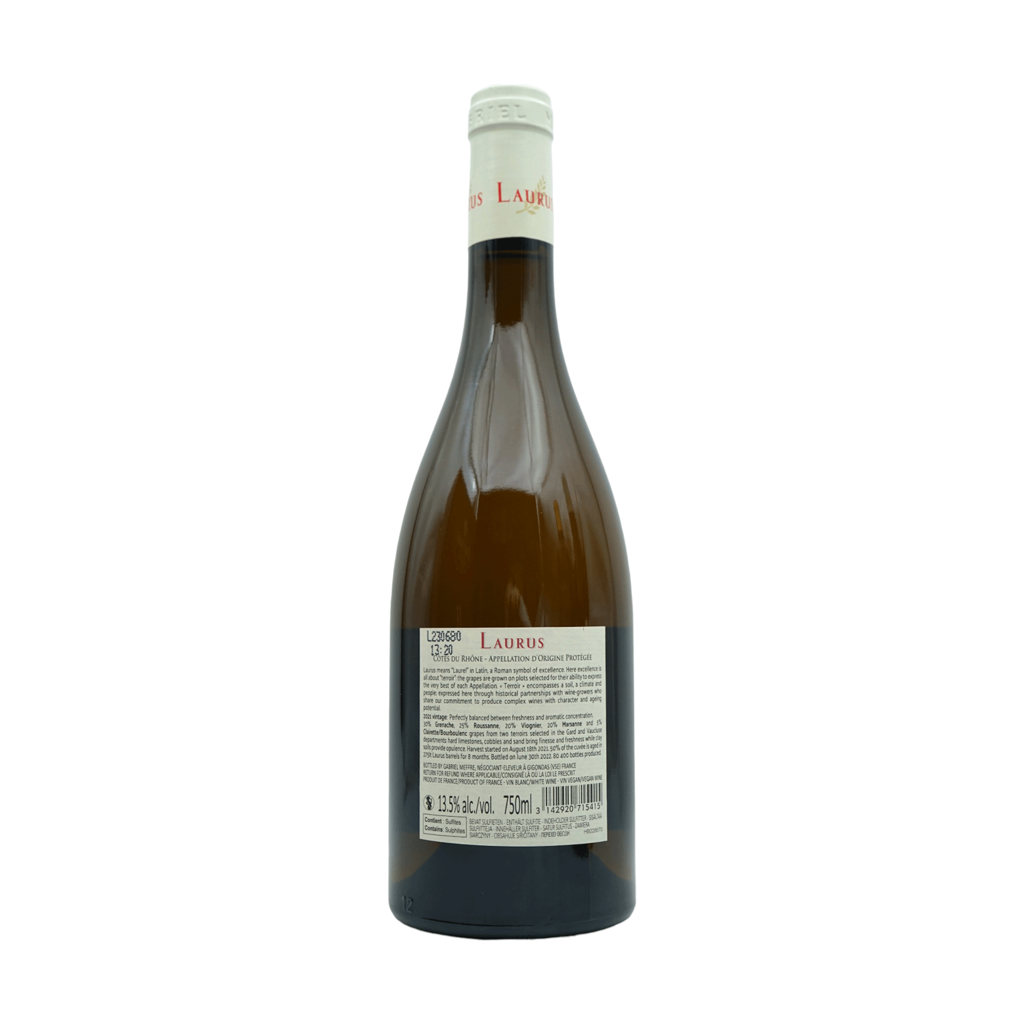 G.Meffre Laurus Côtes du Rhone Blanc 2021