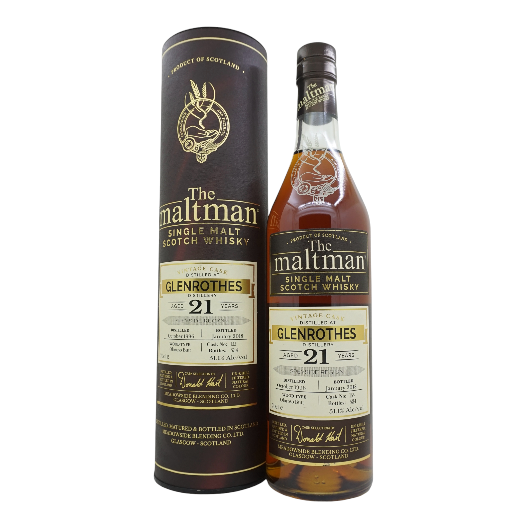 Glenrothes 1996/2018 21 Year Old The Maltman #155