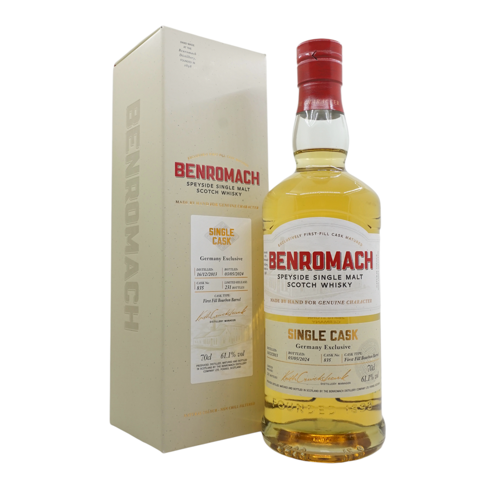 Benromach 2013/2024 Single Cask Bottled for Germany Exclusive #835