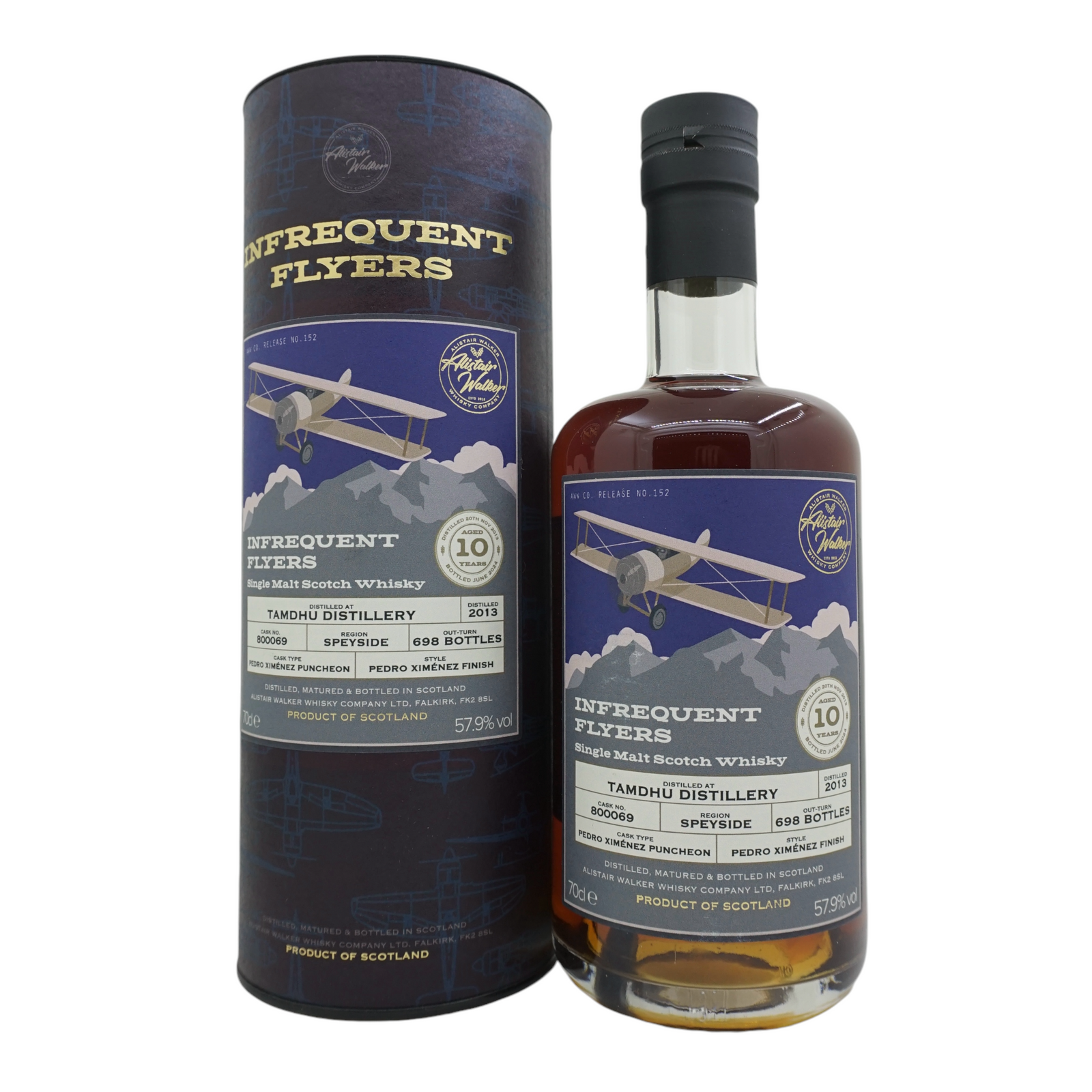 Tamdhu 2013/2024 10 Year Old Infrequent Flyers Alistair Walker Whisky Company #800069