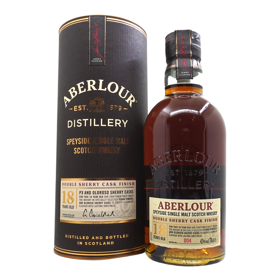 Aberlour 18 年雙雪莉酒桶完成批次編號 004
