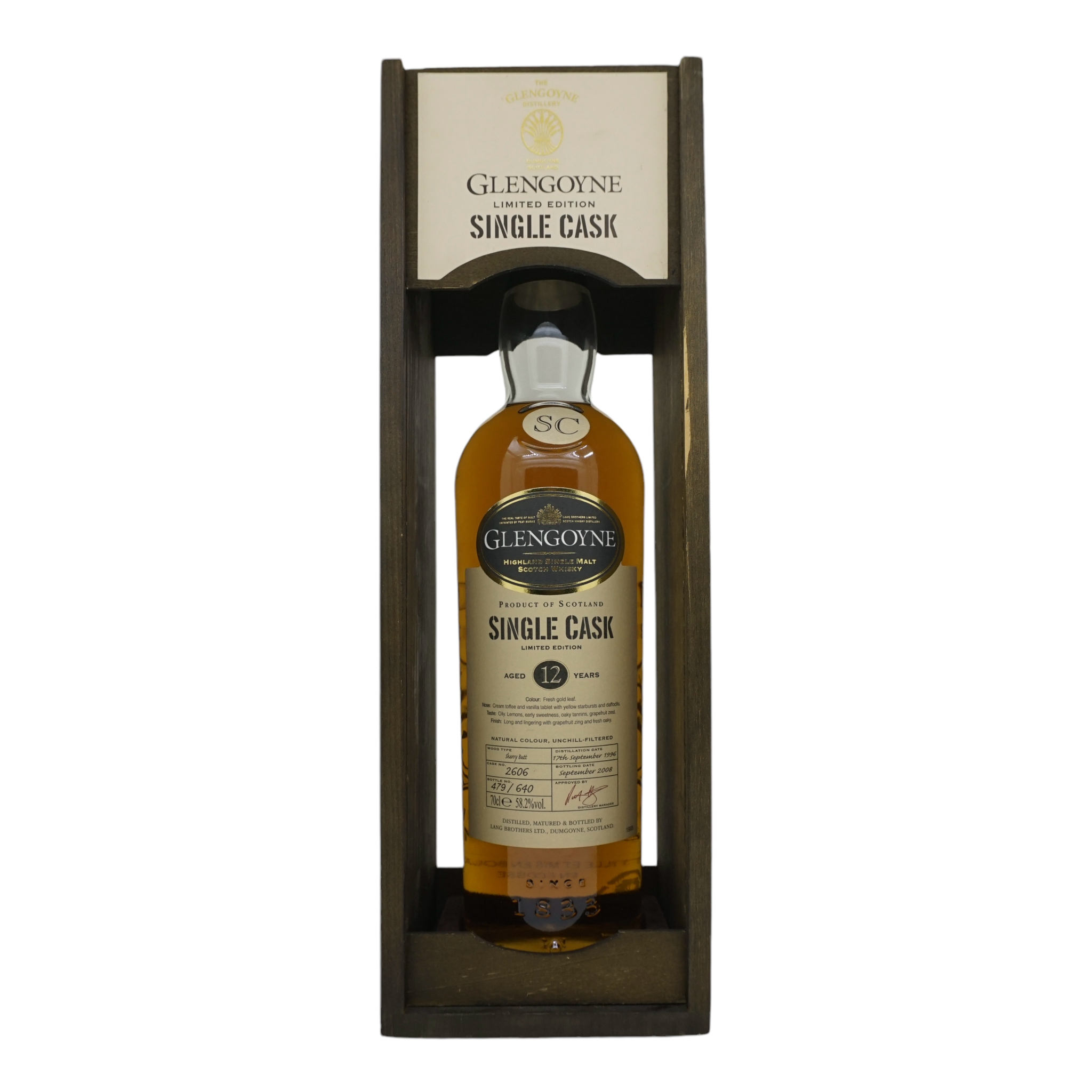 Glengoyne 1996/2008 12 Year Old Single Cask Sherry #2606