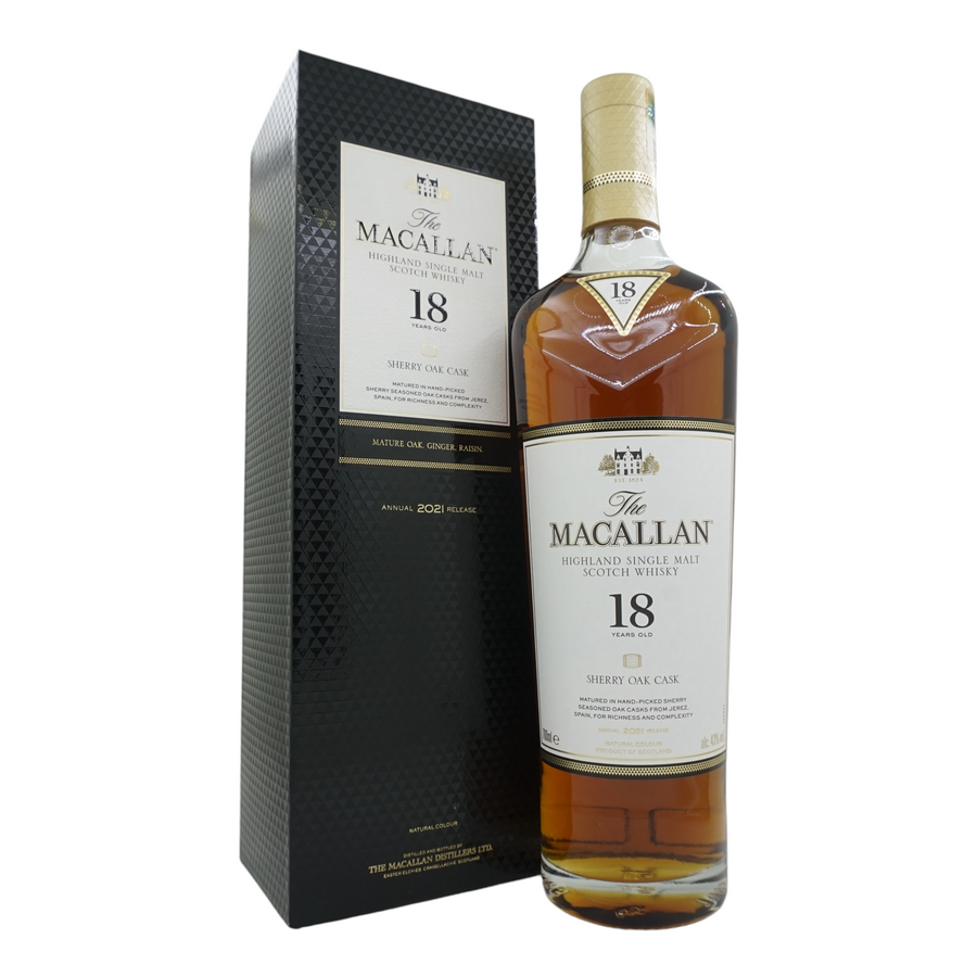 Macallan 18 Years Old Sherry Oak Cask 2021 Annual Release
