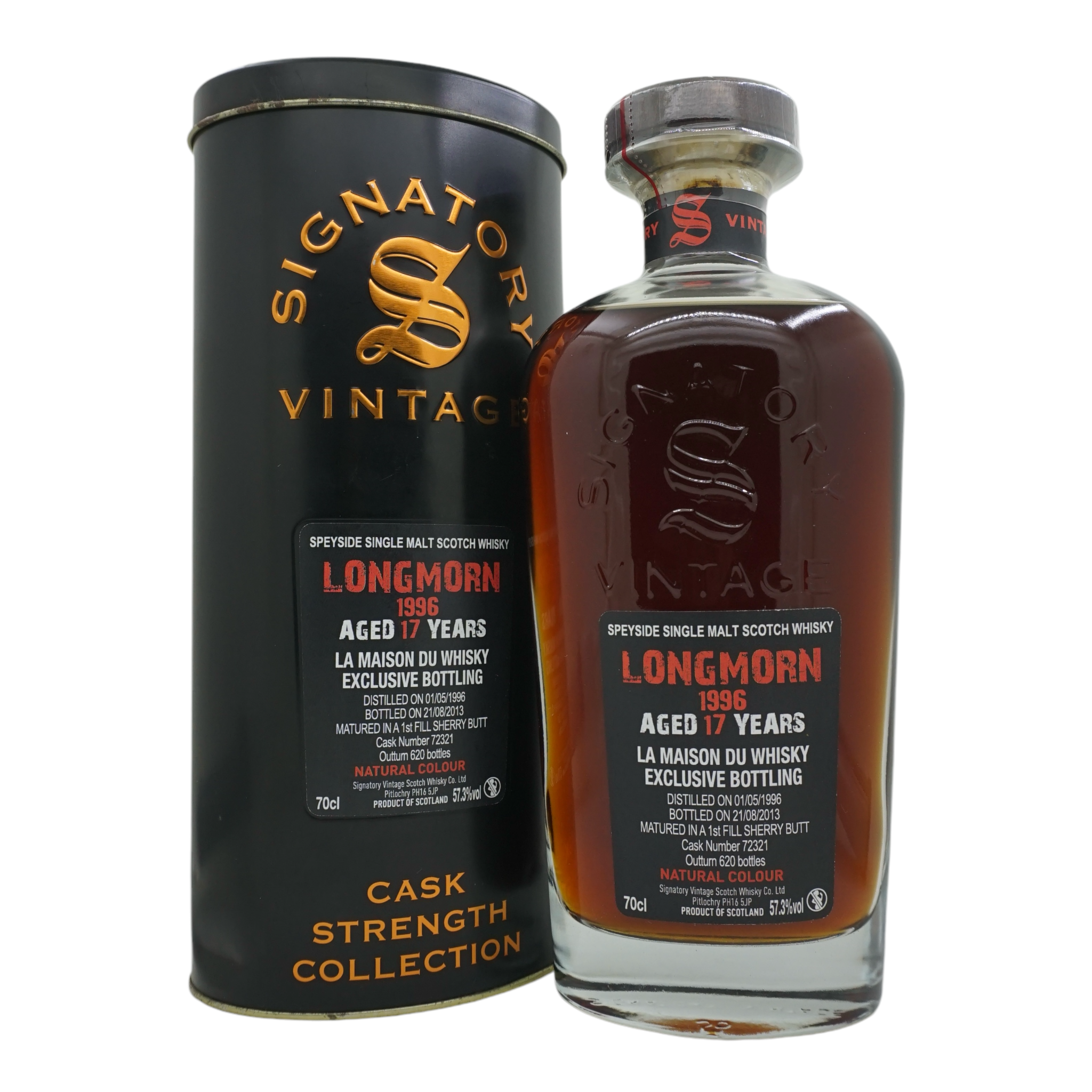 Longmorn 1996/2013 17 Year Old Cask Strength Collection Signatory Vintage #72321