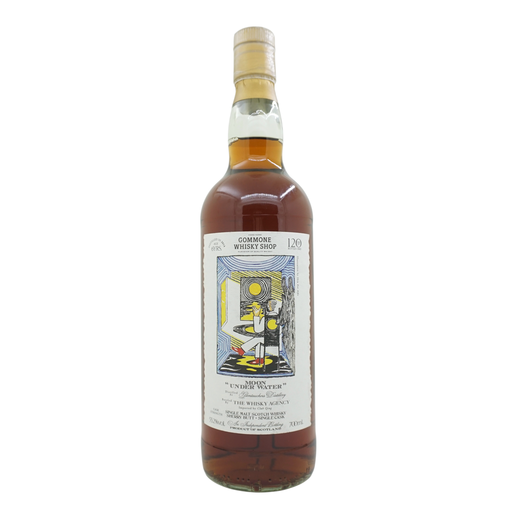 Glentauchers 2014 6 Year Old Bottled for Gommone Whisky The Whisky Agency “Moon Under Water”