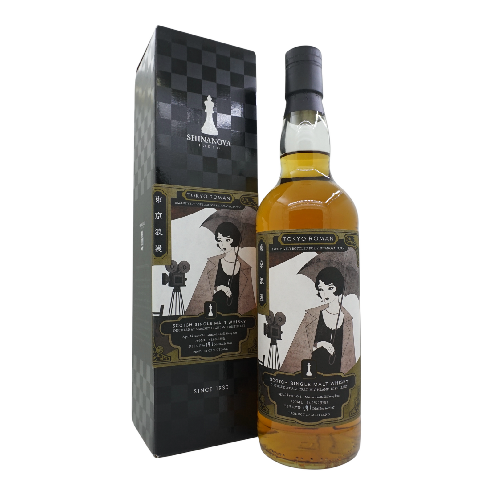 Secret Highland Distillery 2007 14 Year Old Tokyo Roman Shinanoya 44.9%