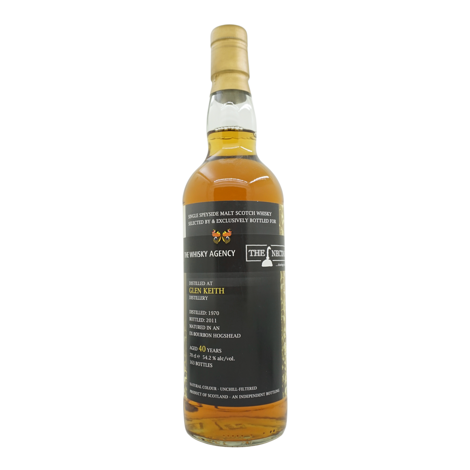 Glen Keith 1970/2011 40 Year Old The Whisky Agency Joint bottling with The Nectar