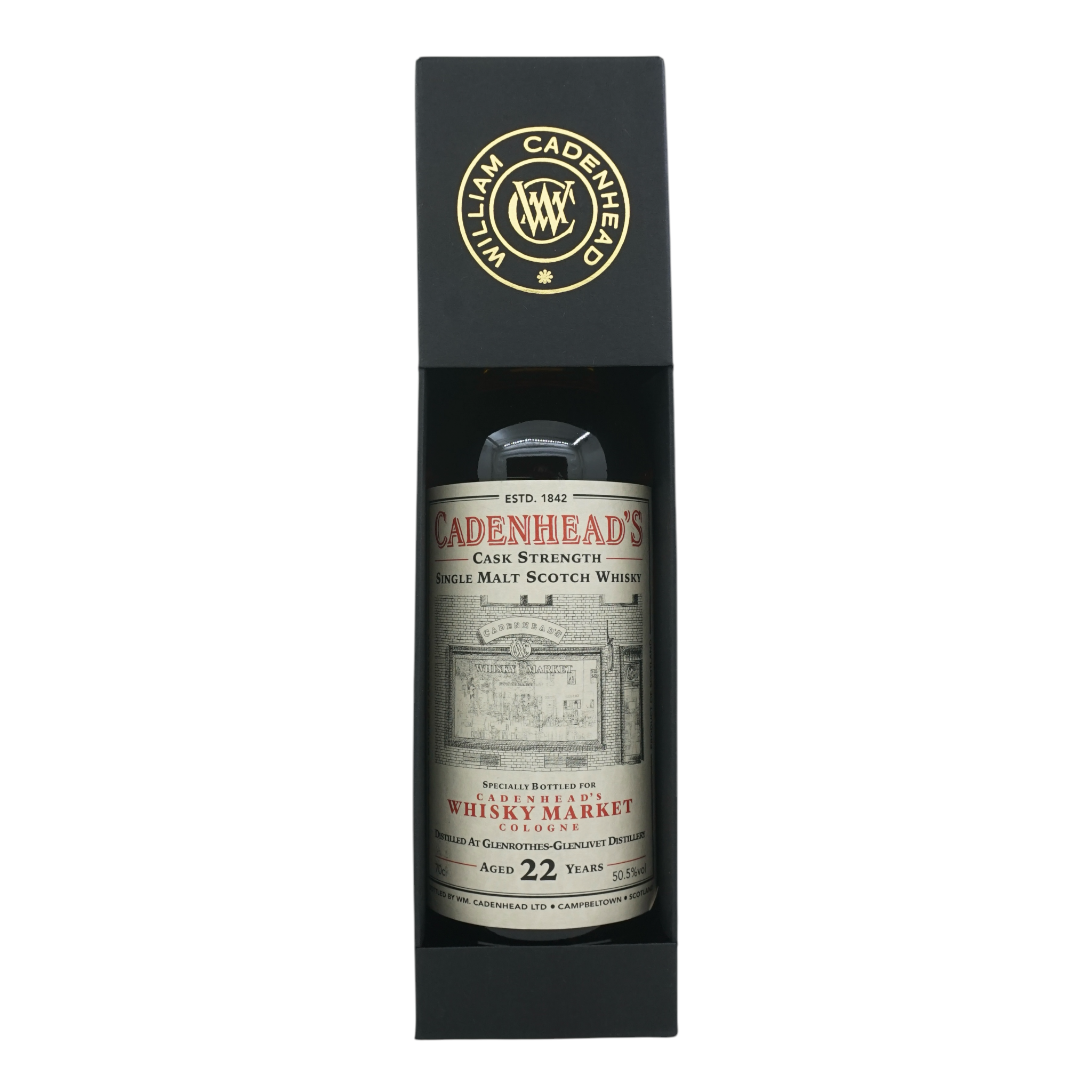 Glenrothes 1996/2018 22 Year Old Cadenhead's Whisky Market Cologne 50.5%