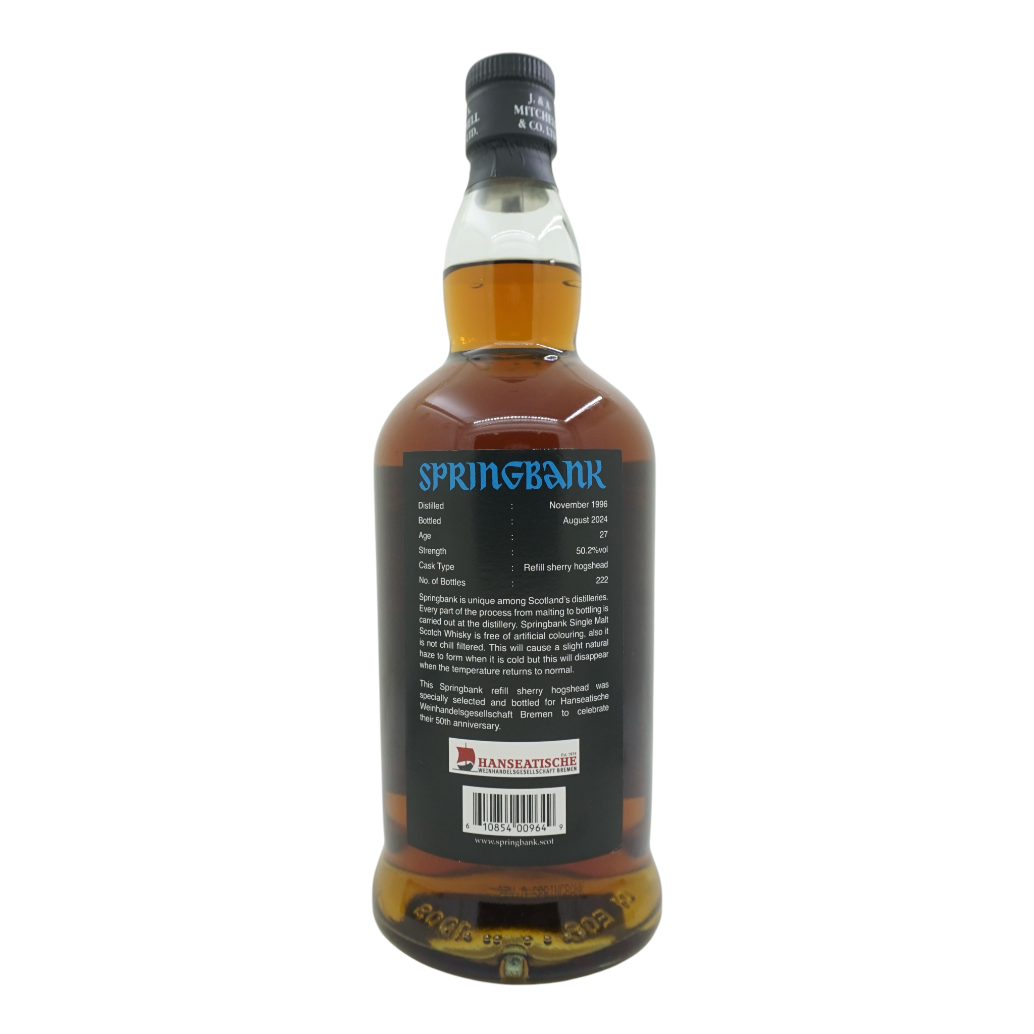 Springbank 1996/2024 27 Year Old Single Cask 50.2%