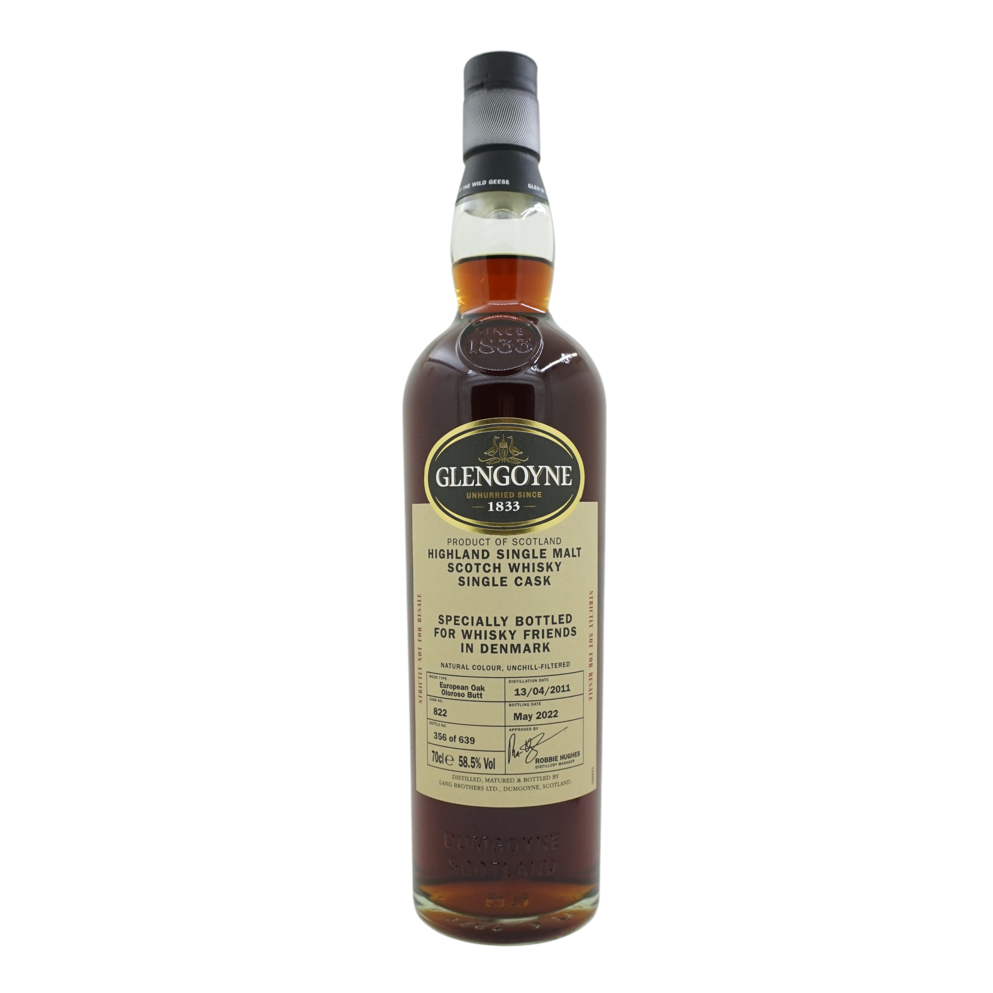 Glengoyne 2011/2022 Private Cask Bottled for Whiskyfriends in Denmark #822