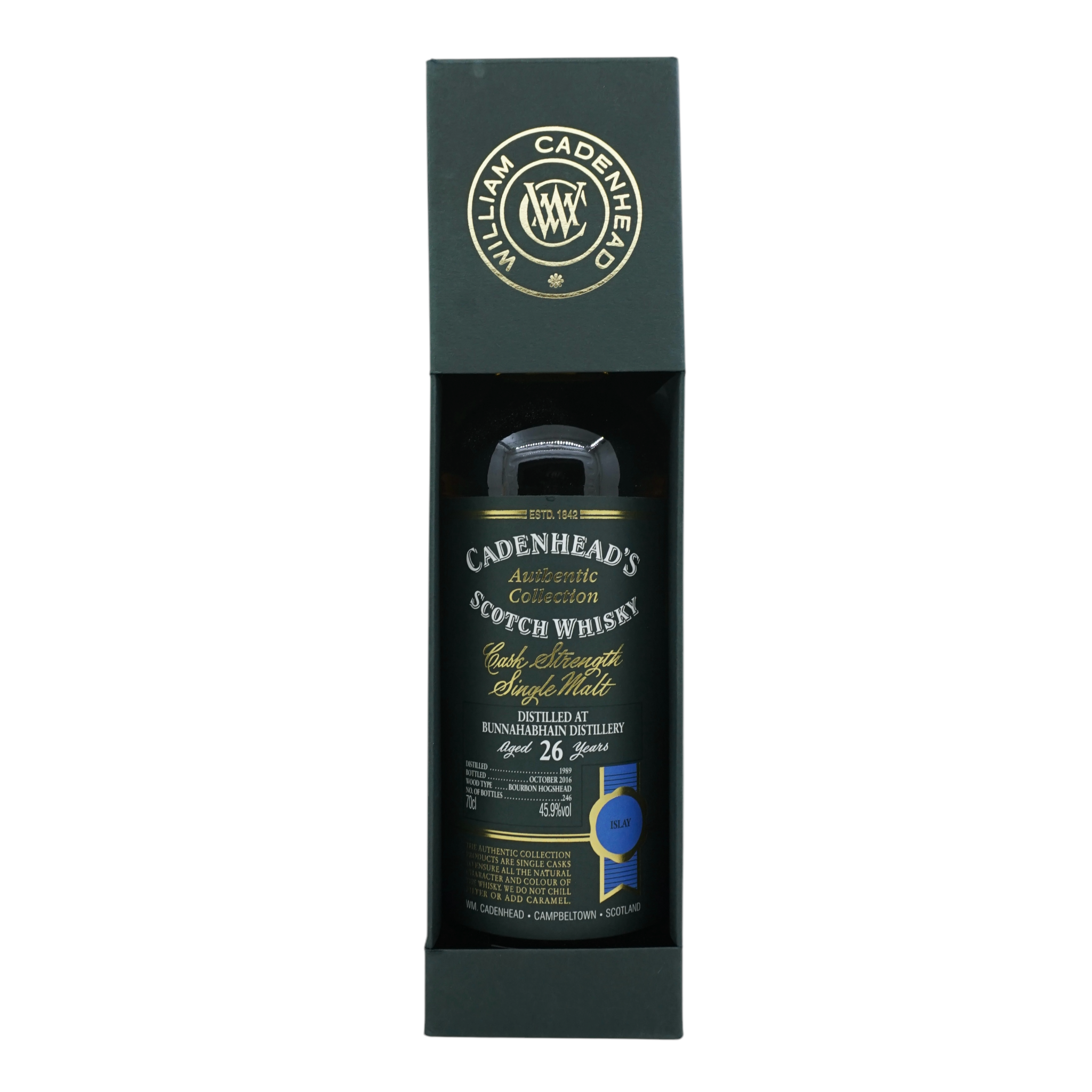 Bunnahabhain 1989/2016 26 Year Old Authentic Collection Cadenhead's 45.9%