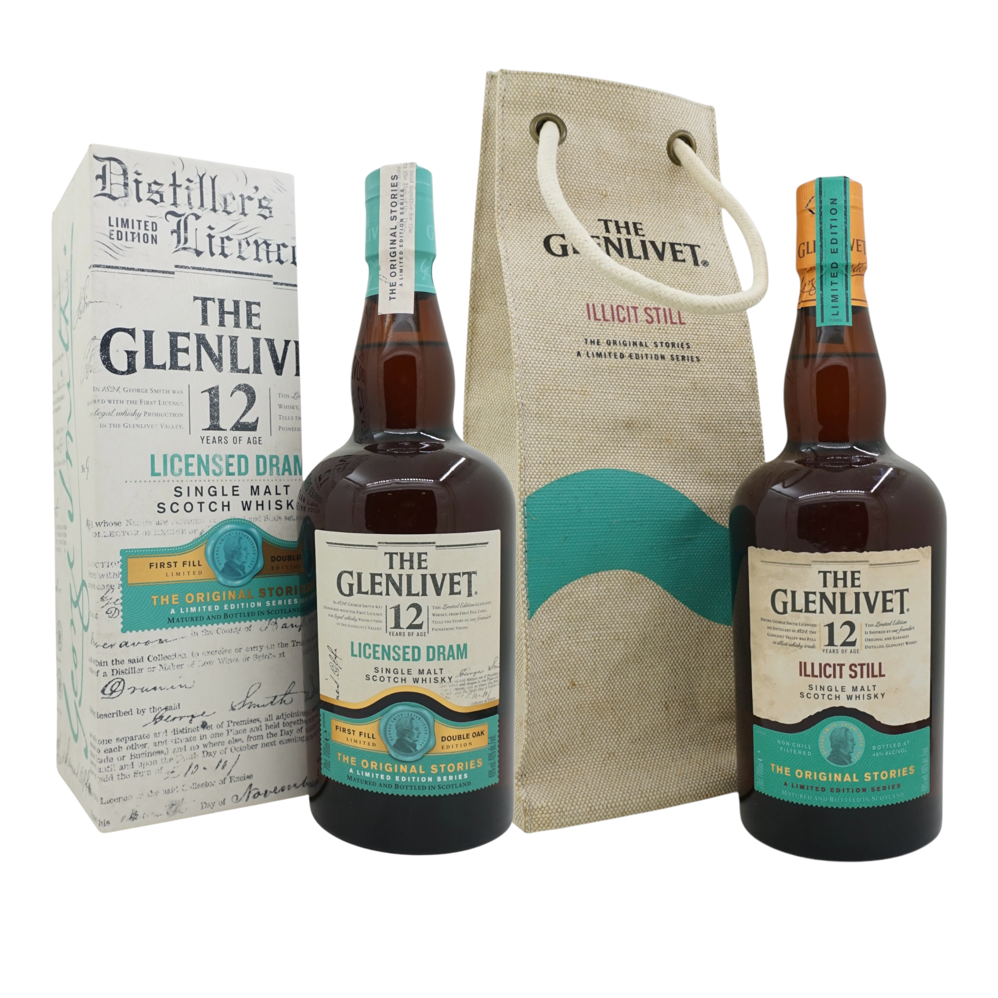 Glenlivet 12 Year Old The Original Stories - Licensed Dram & Illicit Still