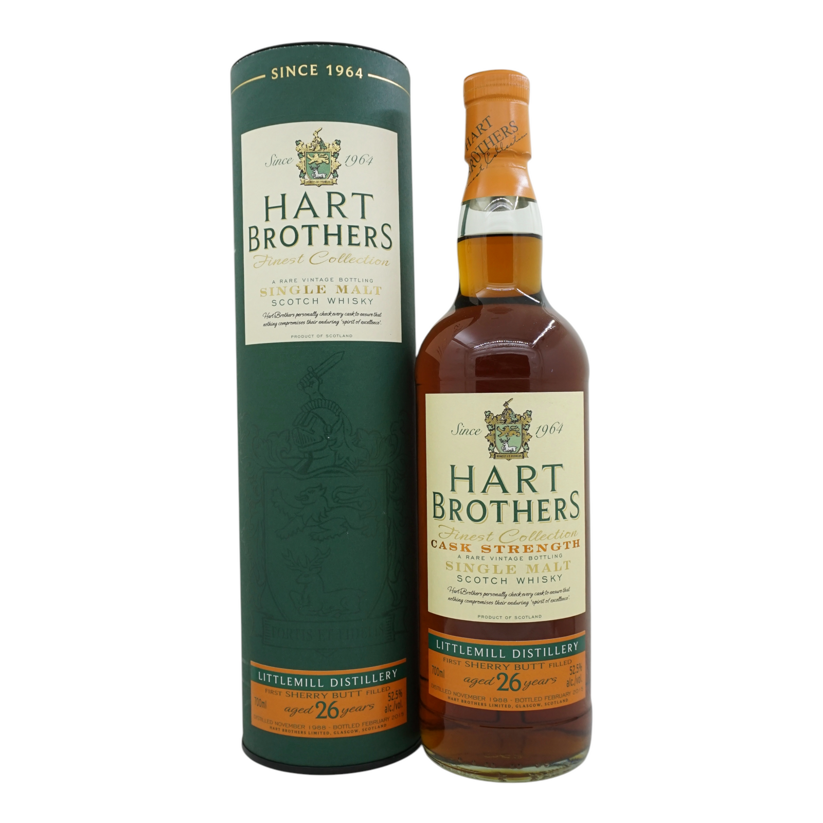 Littlemill 1988/2015 26 Year Old Finest Collection Cask Strength Hart Brothers 52.5%