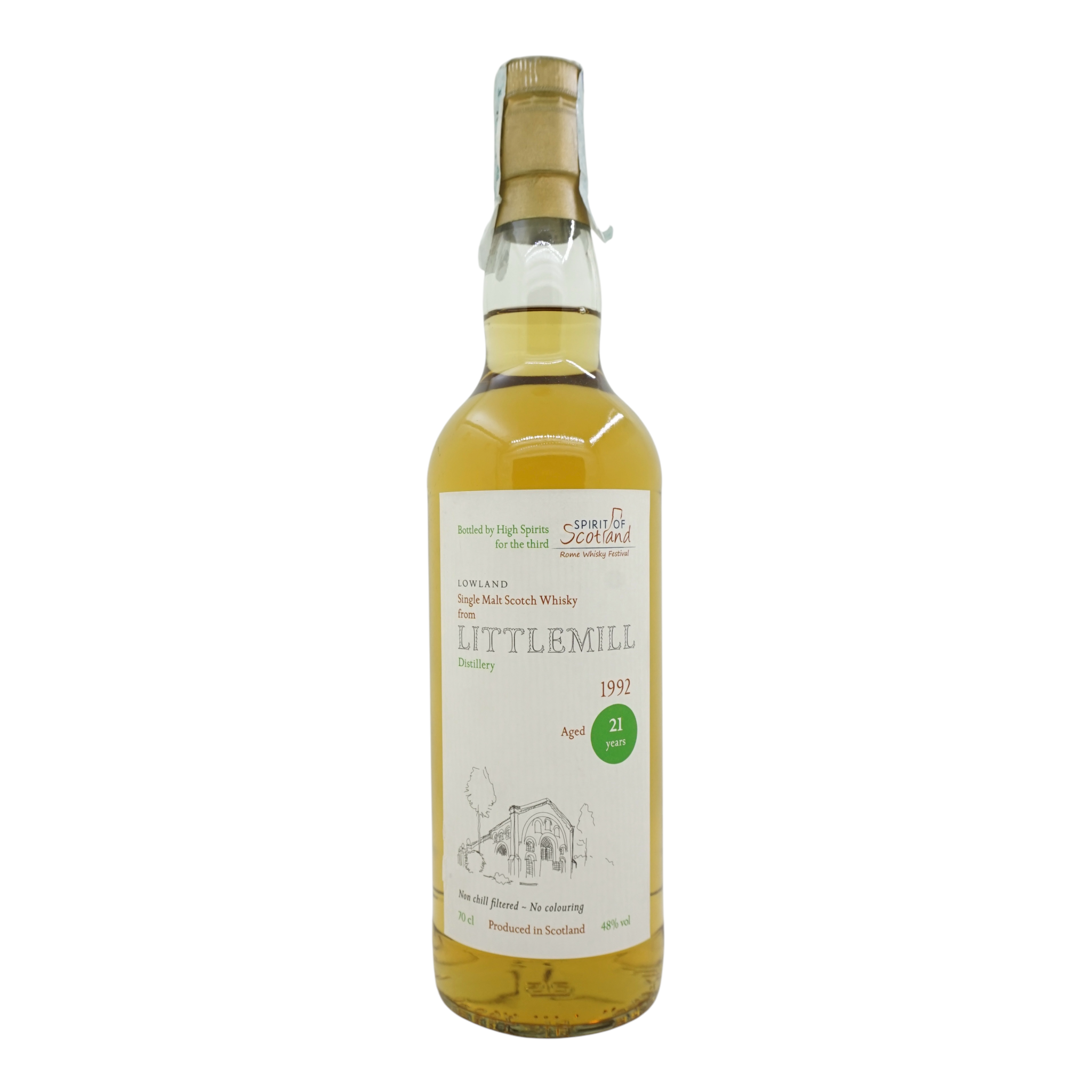 Littlemill 1992/2014 21 Year Old Spirit of Scotland Rome Whisky Festival High Spirits' Collection