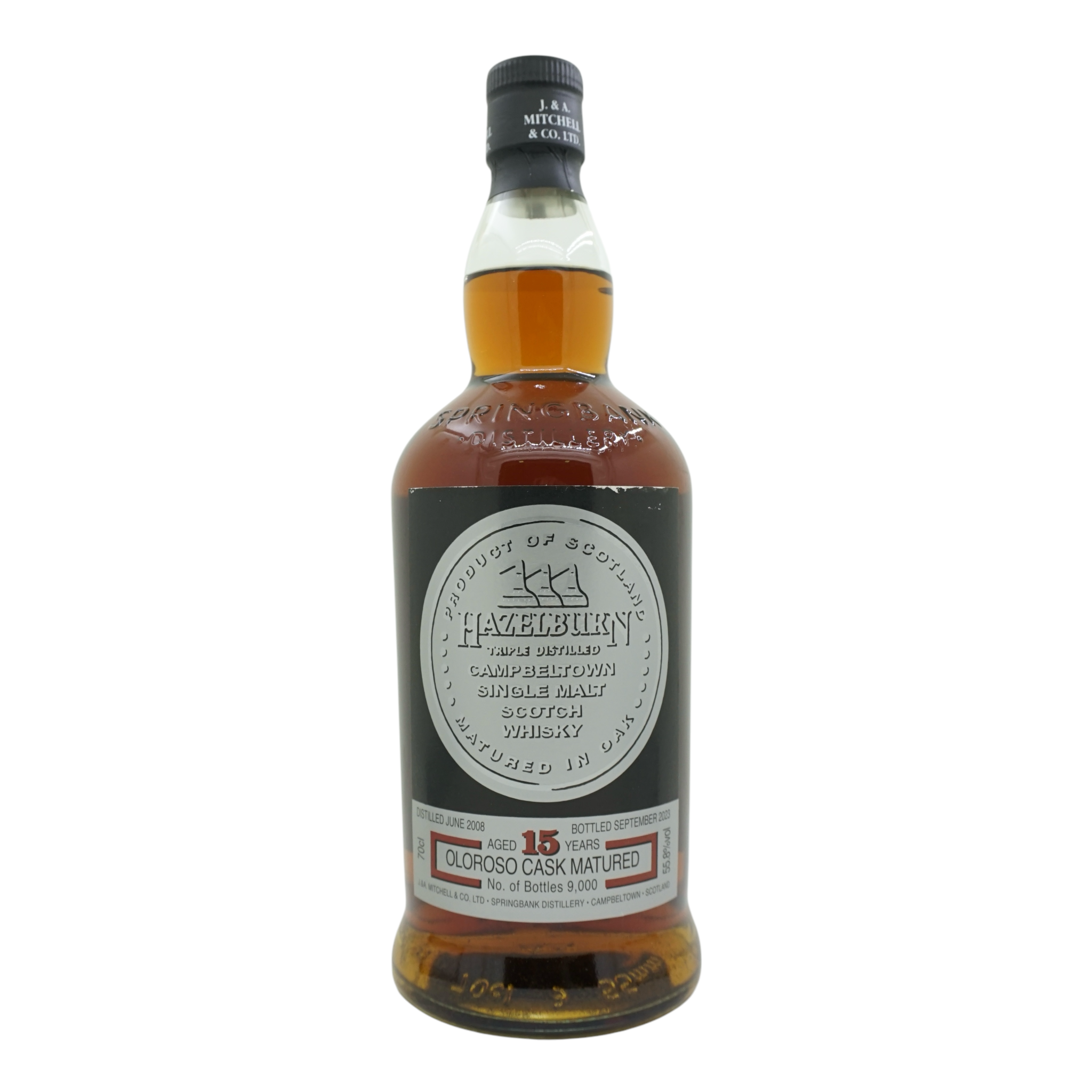 Hazelburn 2008/2023 15 Year Old Oloroso Cask Matured 55.8%