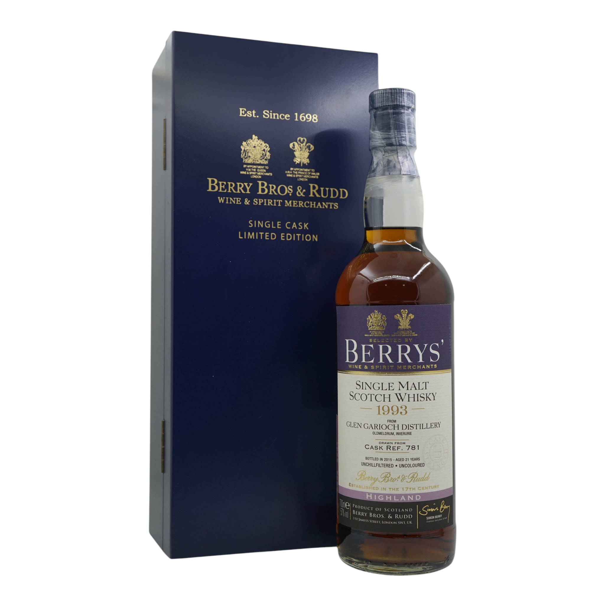 Glen Garioch 1993/2015 21 Year Old Berrys' Serie  Berry Bros & Rudd #781