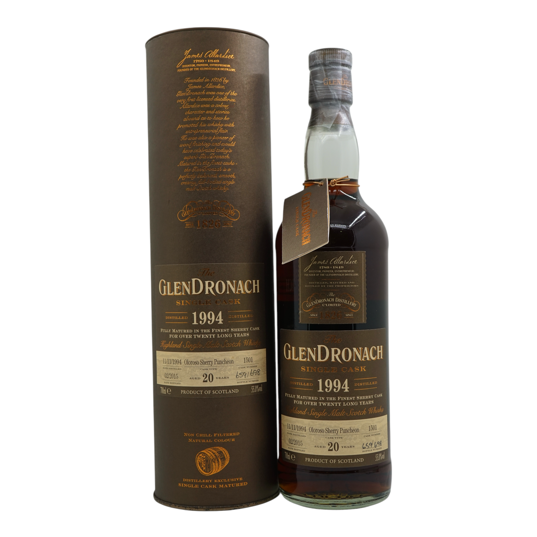 Glendronach 1994/2015 Oloroso Sherry Puncheon #1501