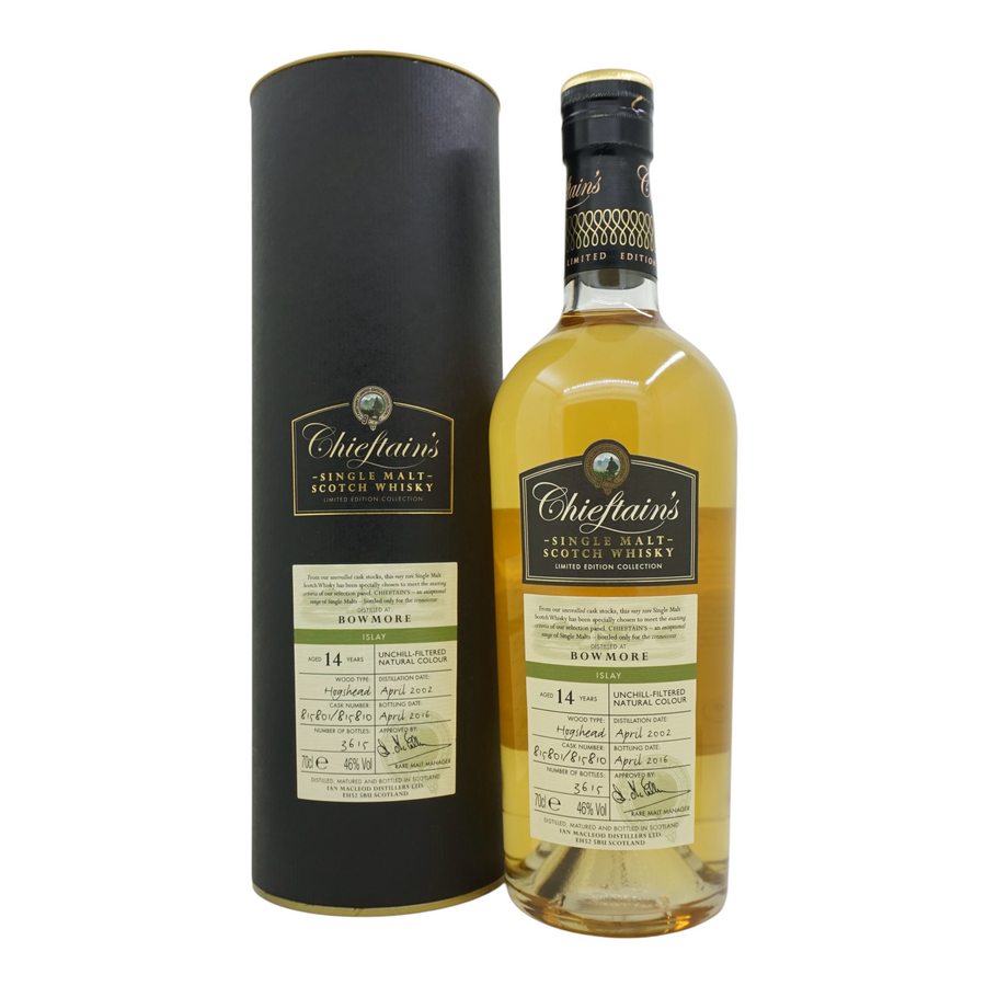 Bowmore 2002/2016 14 Year Old Chieftain's #815801, 815810