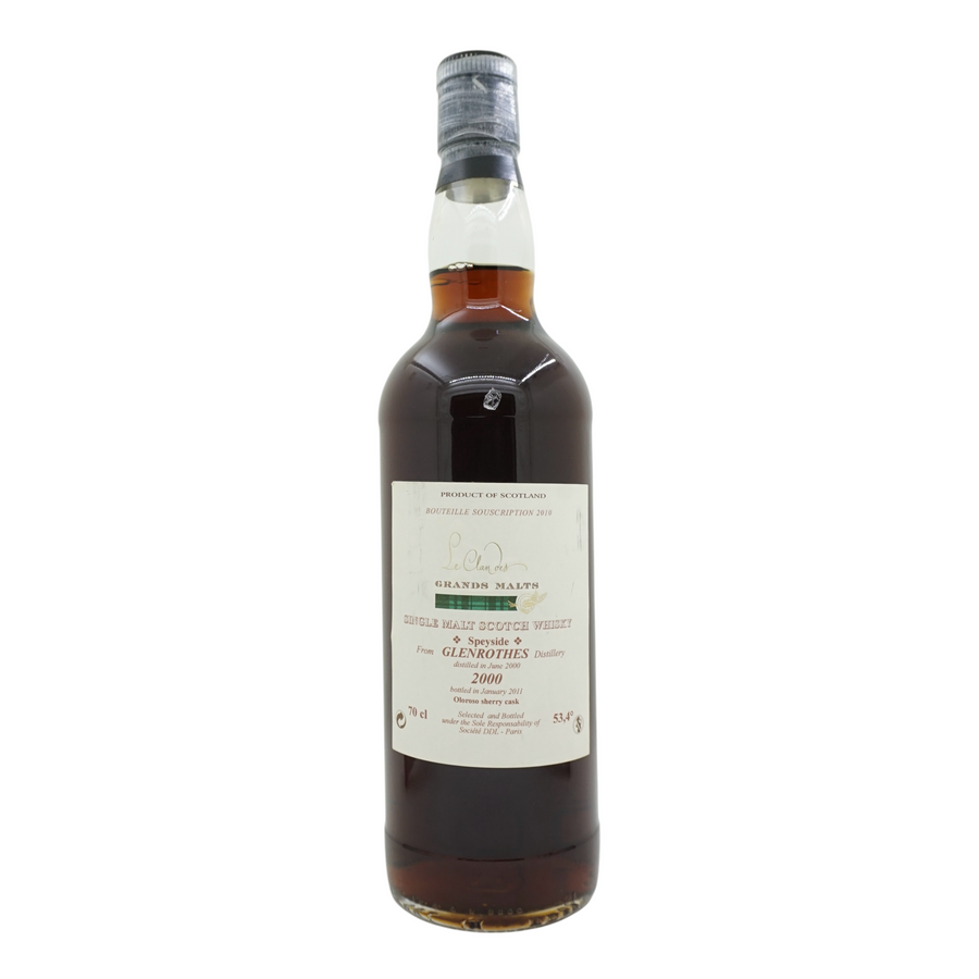 Glenrothes 2000/2011 Le Clan des Grands Malts Société Dugas 53.4%