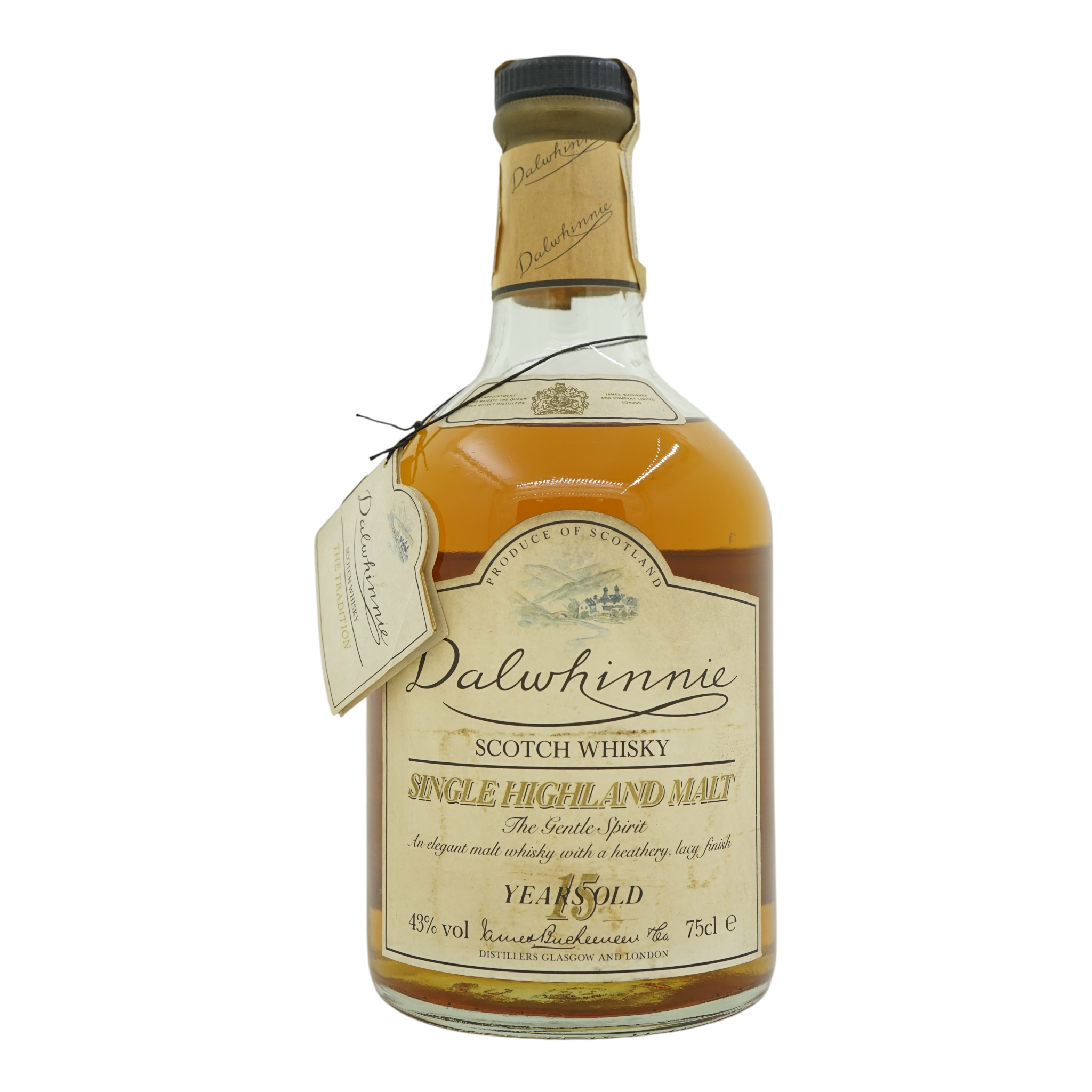 Dalwhinnie 15 Year Old Single Highland Malt Old Bottling 1980s 750ml