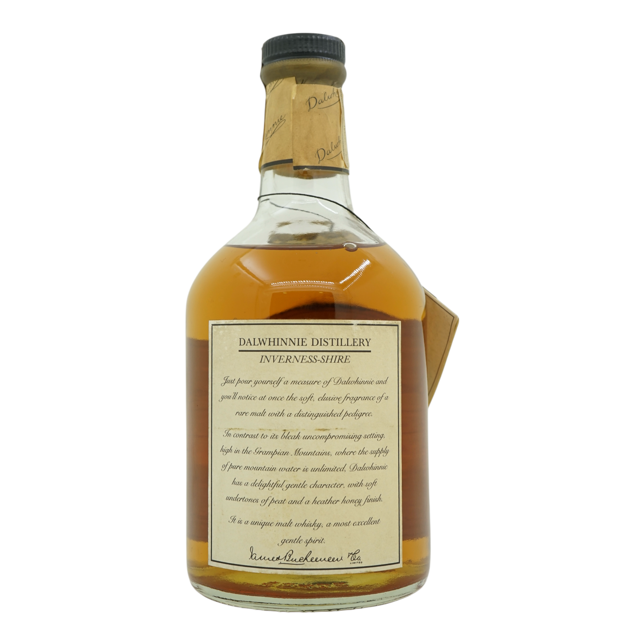 Dalwhinnie 15 Year Old Single Highland Malt Old Bottling 1980s 750ml