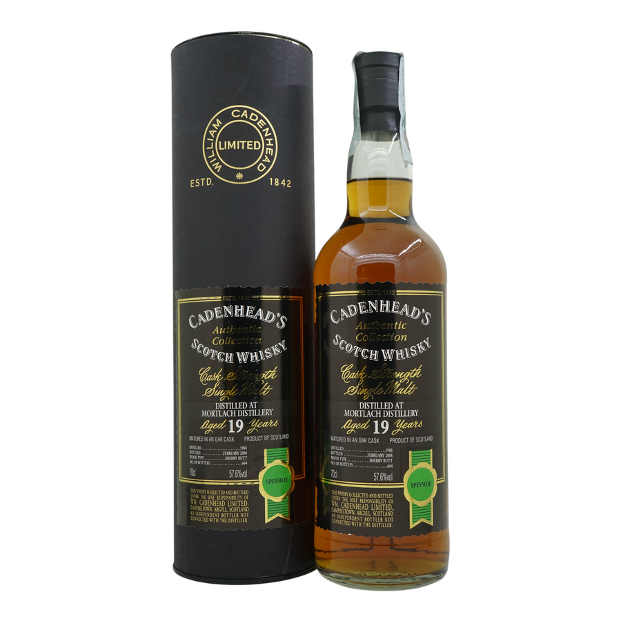 Mortlach 1988/2008 19 Year Old Authentic Collection Cadenhead's 57.6%