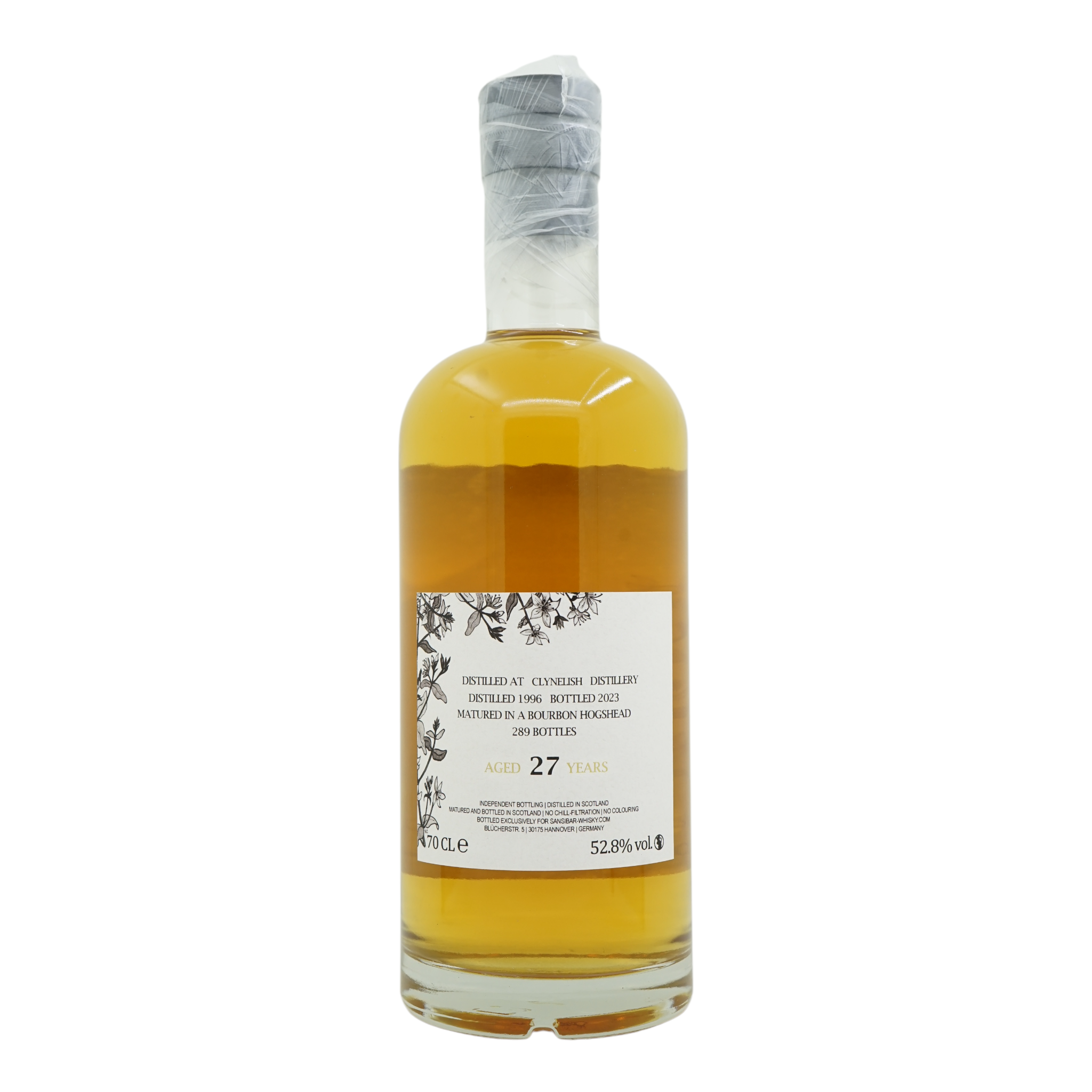 Clynelish 1996/2023 27 Year Old White Label Sansibar