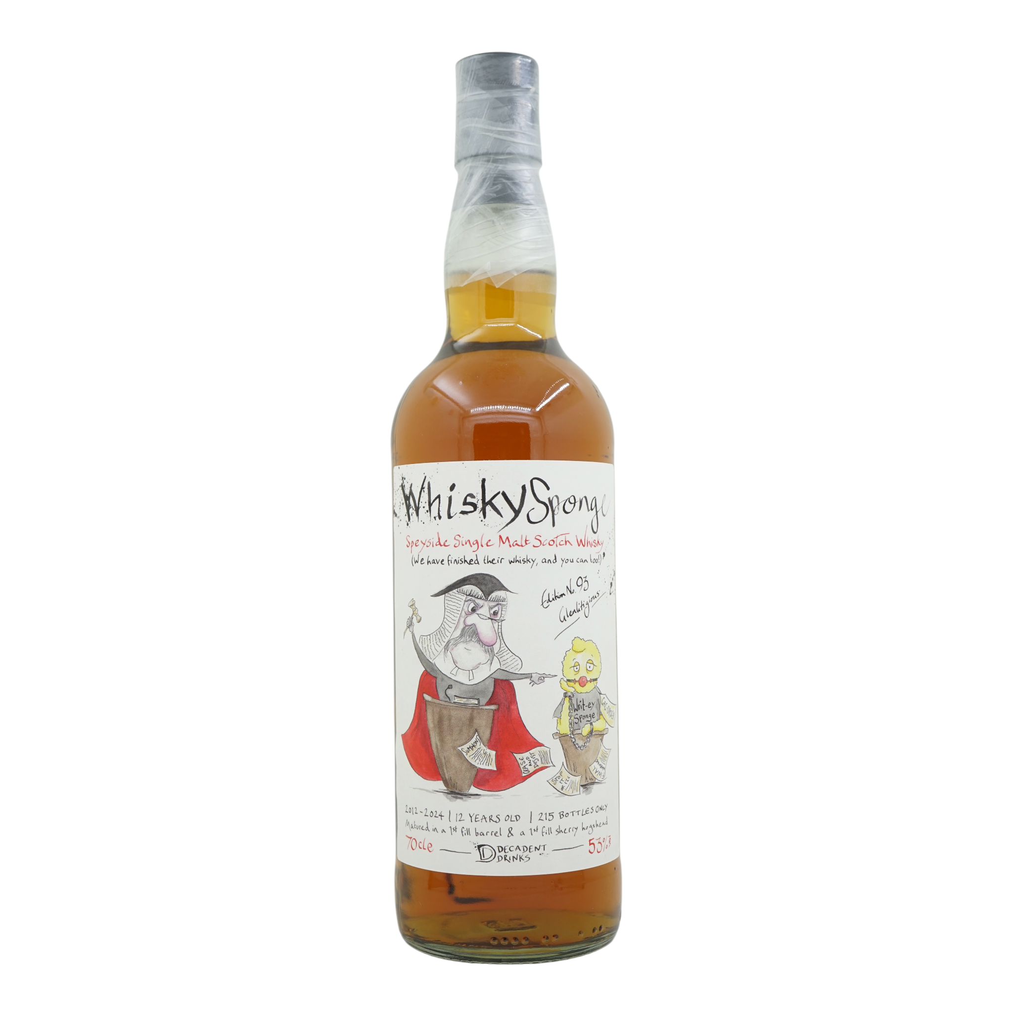 Speyside Single Malt Scotch Whisky 2012/2024 12 Year Old WhiskySponge Edition No.93